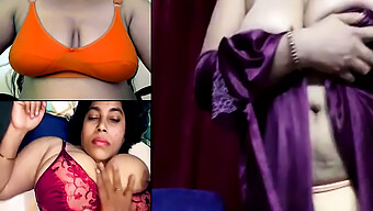 Bhabhi India Dengan Puting Yang Tegang Di Saree