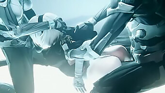 Nier Automata 2b Robot ความสามารถทางปากและทางทวารหนักในการทดสอบ