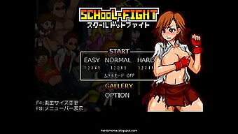 การเล่นเกม Hentai: สาวโรงเรียนทะเลาะกันในภาพเคลื่อนไหว