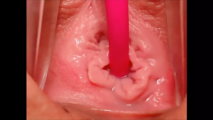 Close-Up Do Orgasmo Vaginal Com Contrações Intensas