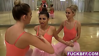 Young Ballerinas Enjoy A Secret Lesbian Encounter