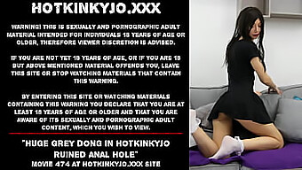 Huge Cock Penetrates Hotkinkyjo'S Anal Cavity, Causing Prolapse And Intense Pleasure.