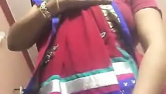 Desi Aunt'S Revealing Striptease Performance