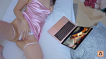 Young Woman Reaches Orgasm While Viewing Erotic Content