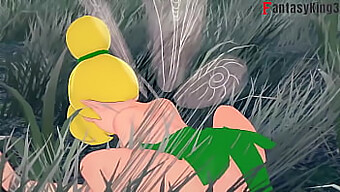 Seksi Bir Cosplay'De Güzel Bir Tinker Bell'In Kirli Ve Sert Bir Şekilde Inmesini Izleyin