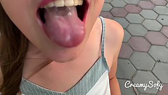 Geiles Pov-Video Vom Öffentlichen Blowjob Meiner Freundin Im Freien