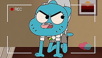 Animația Captivantă A Lui Nicole Watterson În Videoclipul Fanului Amazing World Of Gumball