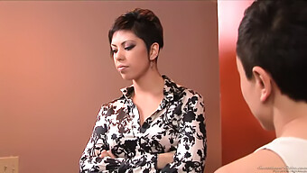 Lesbian Duo With Short Hair Indulge In Sensual Self-Pleasure