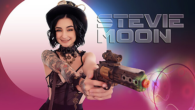 与娇小的宝贝stevie Moon和一个大屌情人在蒸汽朋克服装中的火辣邂逅