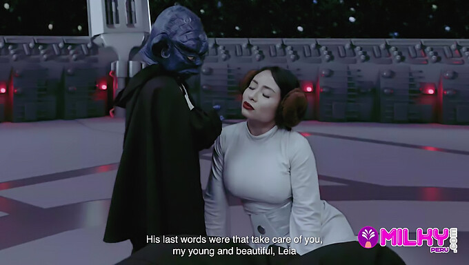 En Una Parodia De Hot Star Wars, La Sabia Maestra Yoda Se Involucra En Una Apasionada Intimidad Con La Seductora Princesa Leia.