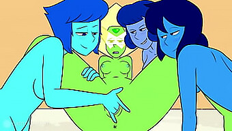 La Parodia Hentai Della Lezione Di Botanica Di Peridot Presenta Un'Orgia Di Cartoni Animati